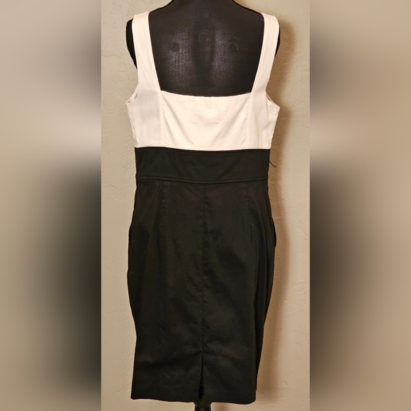 [EXPRESS STUDIO DESIGN] Black & White Colorblock Mini Dress《12》Like NEW - Picture 5 of 16